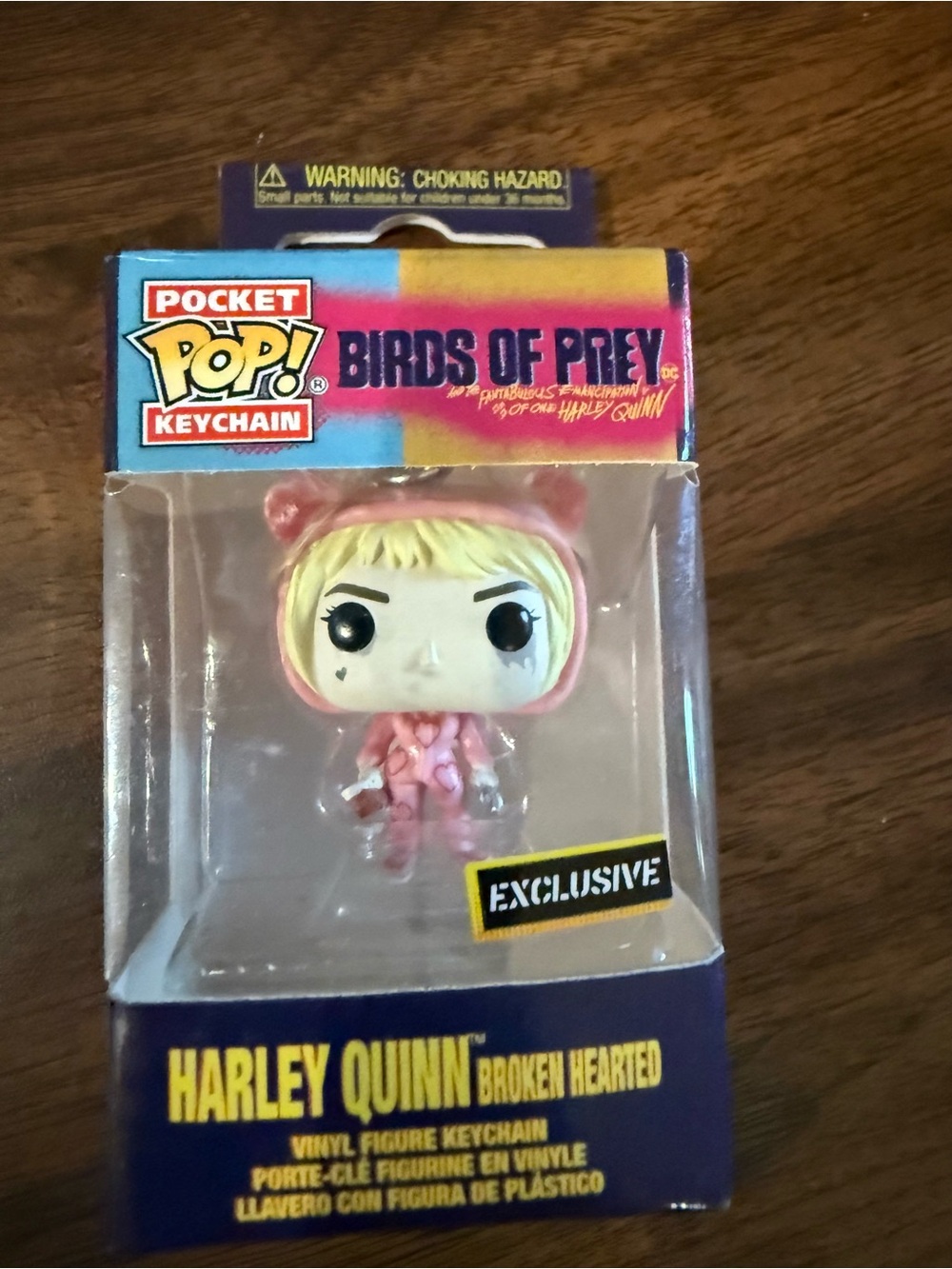 Funko Pocket Pop Keychain Birds of Prey Harley Quinn Broken Hearted Exclusive